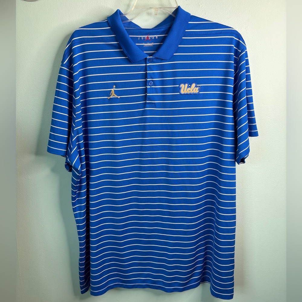 Air Jordan UCLA Striped Polo Shirt 3XL